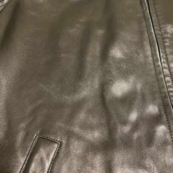 GUC- Pronto Uomo Reversible Classic Black Leather Jacket - Picture 8 of 11